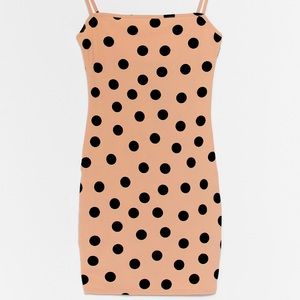 Polka Dot Slight Cowl Neck Tea Party Piece